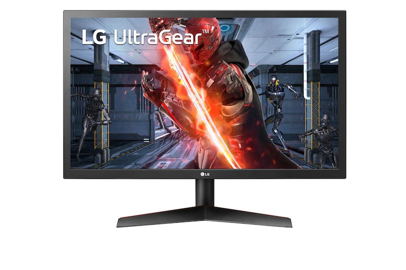 LG Монитор LG, LED, 24"(60.96 см), FHD 1920x1080, 144Гц, TN, Adaptive Sync, Время отклика 1 мс, 24GL600F-B