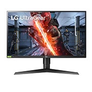 Вид Игровой монитор UltraGear™ Nano IPS, со временем отклика 1мс, диагональю 27&#34; и совместимостью с G-Sync® 27GL850-B спереди