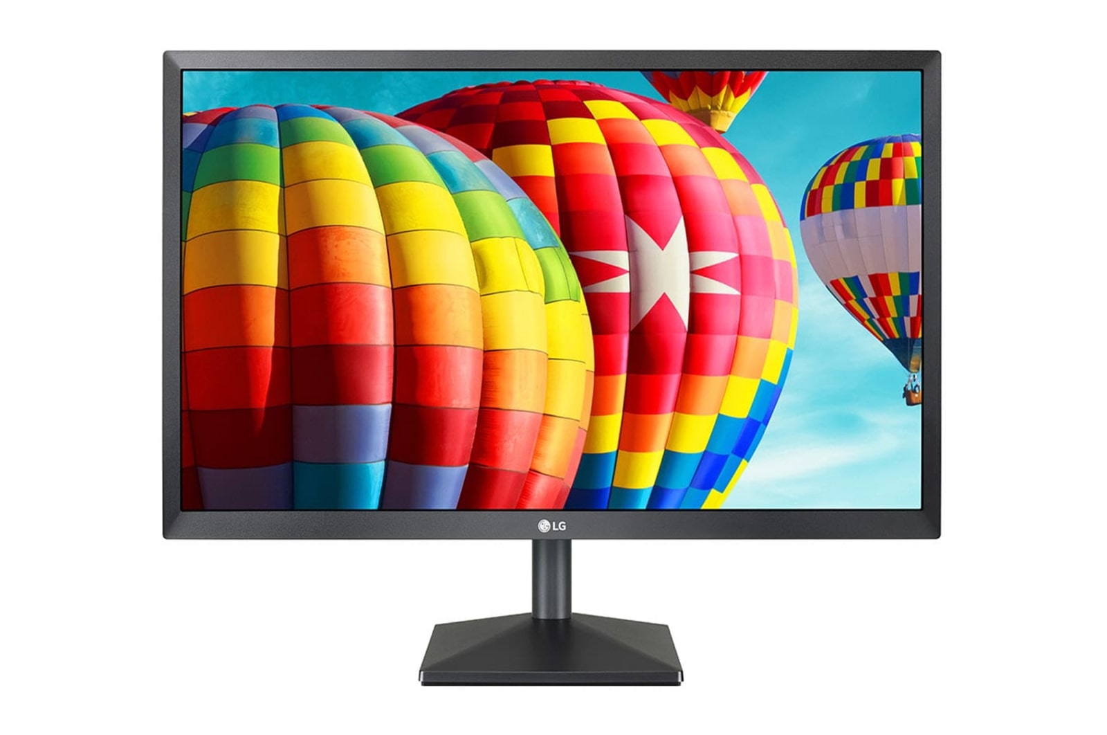 Front view of Монитор LG, LED, 27"(68.58 см), FHD 1920x1080, 75Гц, IPS, AMD FreeSync, Стабилизатор черного, Динамическая синхронизация движения 27MK430H-B
