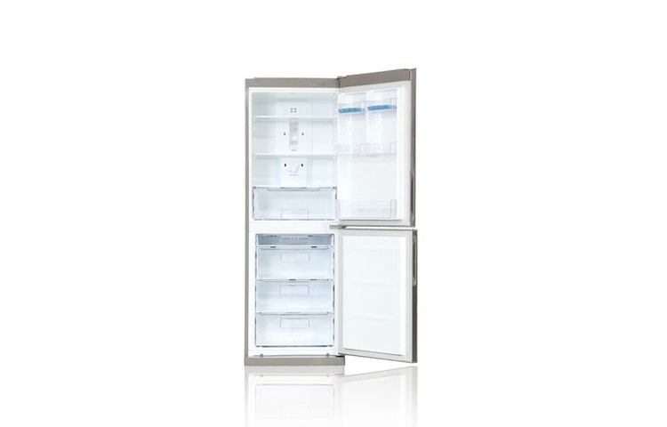 LG Холодильник с нижним расположением морозильной камеры , с системой охлаждения LG Total No Frost, цвет серебристый. Высота 173см., GA-B379PLQA