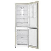 LG Холодильник LG с нижней морозильной камерой, 302 л, Смарт Инверторный компрессор, Фреш зона, GA-B419SEUL