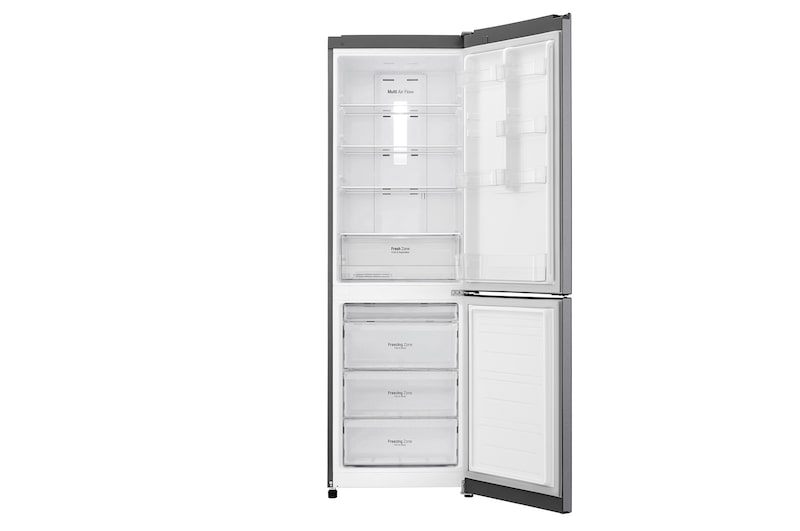 LG Холодильник LG с нижней морозильной камерой, 302 л, Смарт Инверторный компрессор, Фреш зона, GA-B419SLUL