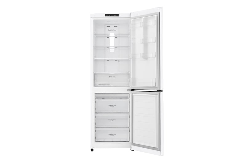 LG 302 л, Холодильник LG с нижней морозильной камерой, Смарт Инверторный компрессор, зона влажности, GA-B419SQJL