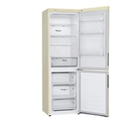 LG 341 л, Холодильник LG DoorCooling+ с нижней морозильной камерой, Смарт Инверторный компрессор, GA-B459CEWL