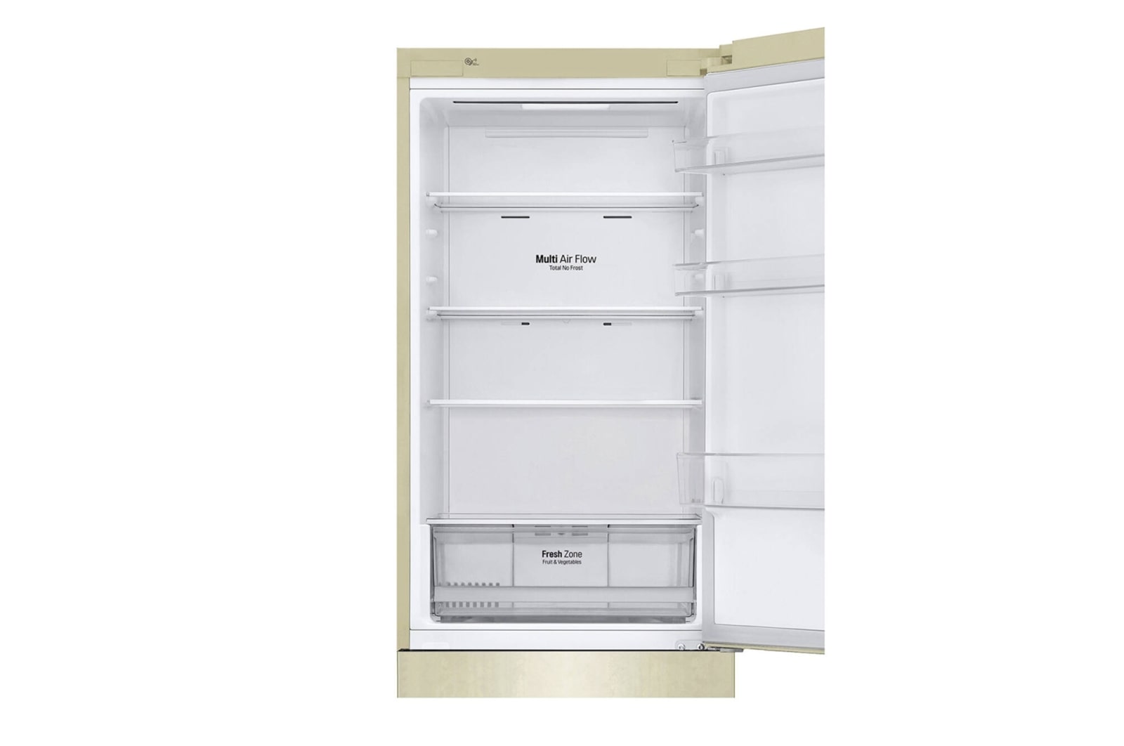 LG 341 л, Холодильник LG DoorCooling+ с нижней морозильной камерой, Смарт Инверторный компрессор, GA-B459CEWL