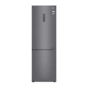 Вид 341 л, Холодильник LG DoorCooling&#43; с нижней морозильной камерой, Смарт Инверторный компрессор GA-B459CLWL спереди