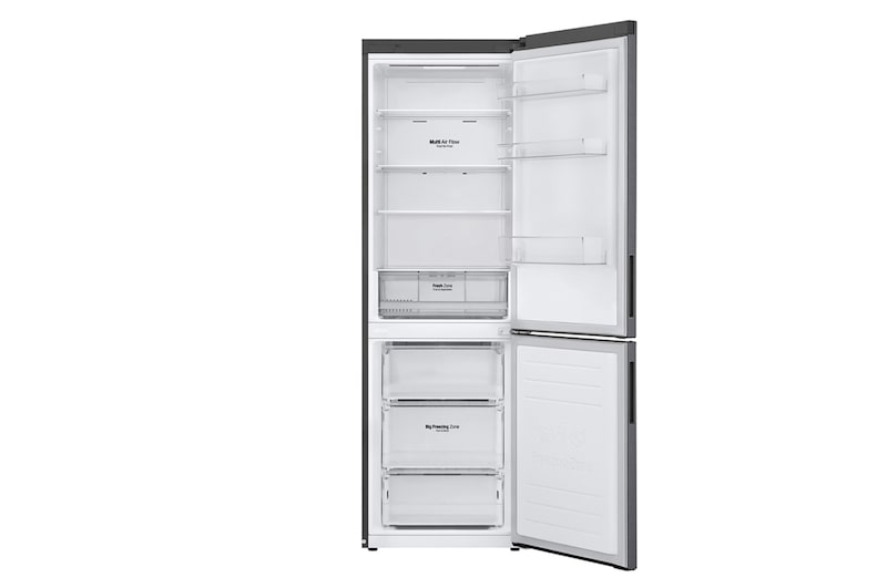LG 341 л, Холодильник LG DoorCooling+ с нижней морозильной камерой, Смарт Инверторный компрессор, GA-B459CLWL