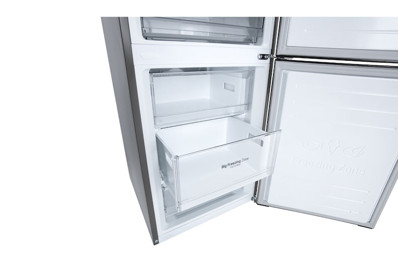 LG 341 л, Холодильник LG DoorCooling+ с нижней морозильной камерой, Смарт Инверторный компрессор, GA-B459CLWL