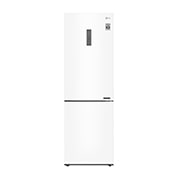 Вид 341 л, Холодильник LG DoorCooling&#43; с нижней морозильной камерой, Смарт Инверторный компрессор GA-B459CQWL спереди