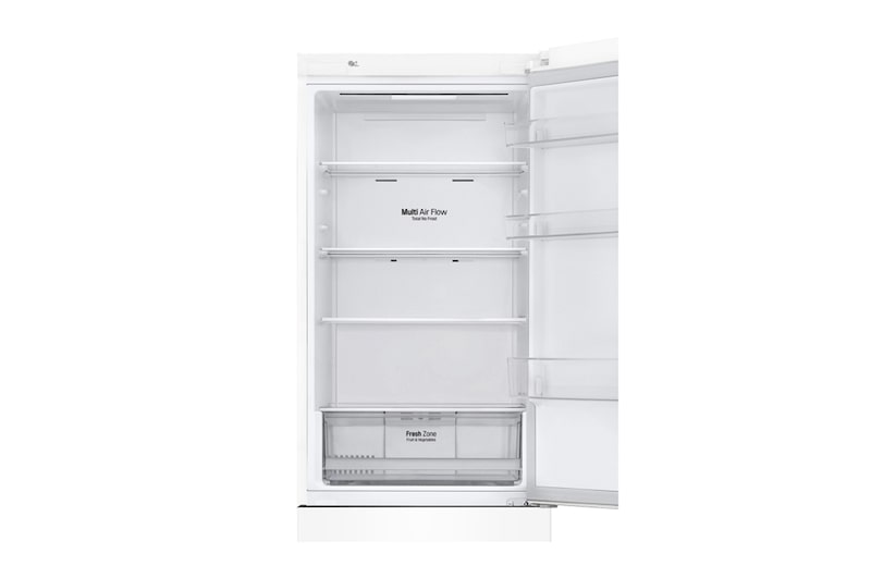 LG 341 л, Холодильник LG DoorCooling+ с нижней морозильной камерой, Смарт Инверторный компрессор, GA-B459CQWL