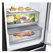 LG 341 л, Холодильник LG DoorCooling+ с нижней морозильной камерой, Инверторный Линейный компрессор, GA-B459SBDZ