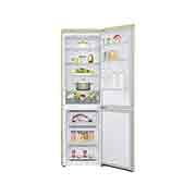 LG 341 л, Холодильник LG DoorCooling+ с нижней морозильной камерой, Инверторный Линейный компрессор, GA-B459SEQZ
