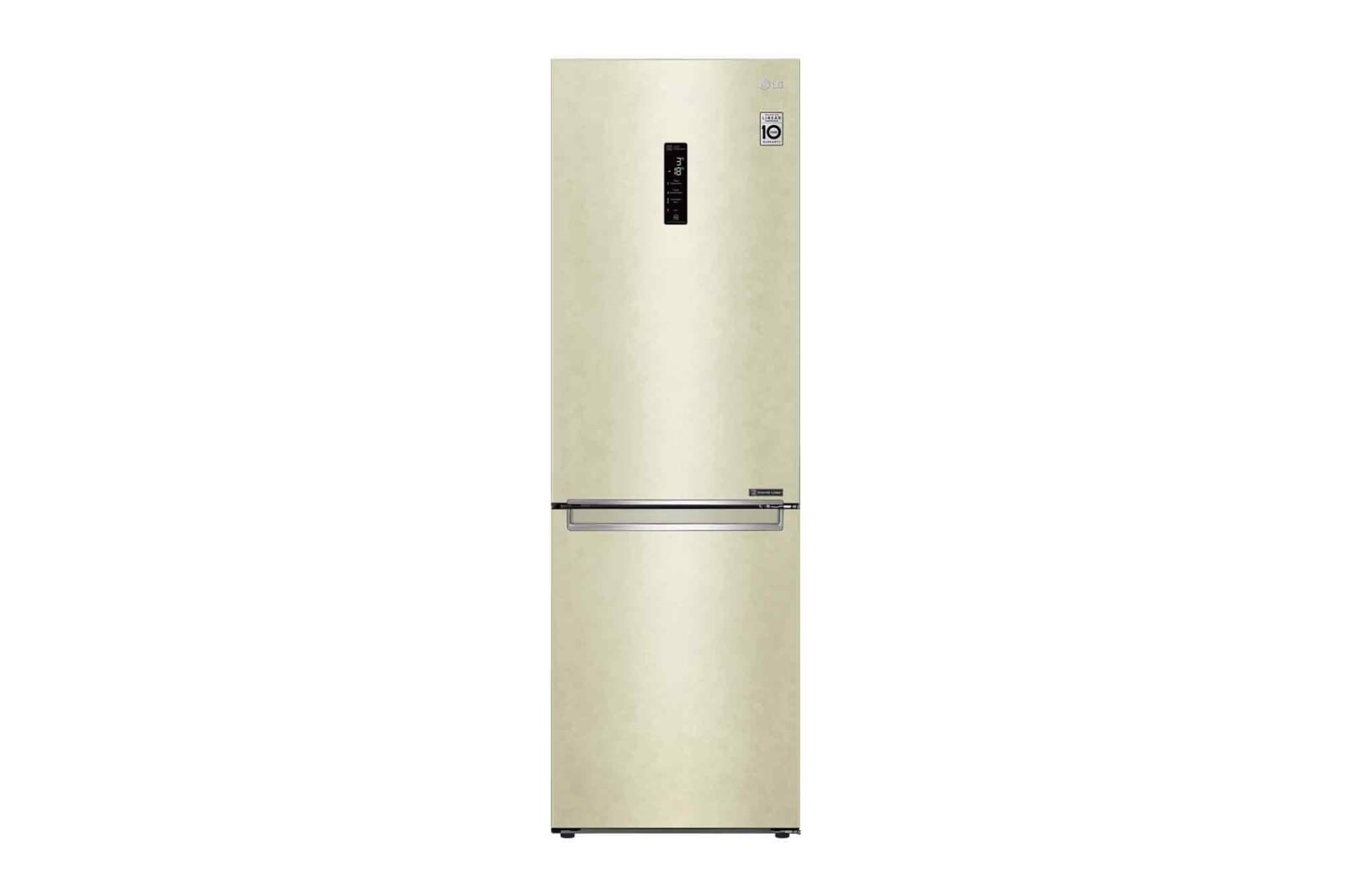 Вид 341 л, Холодильник LG DoorCooling&#43; с нижней морозильной камерой, Инверторный Линейный компрессор GA-B459SEQZ спереди