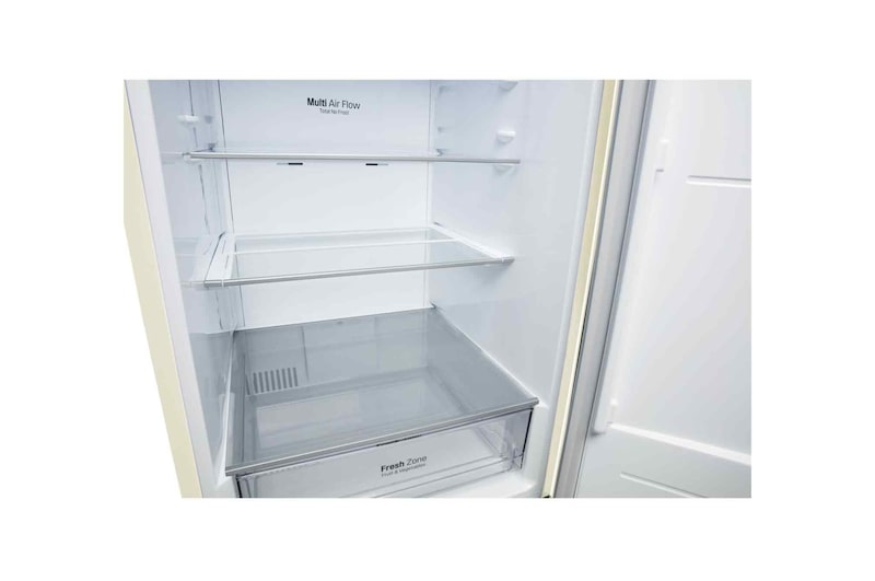 LG 341 л, Холодильник LG DoorCooling+ с нижней морозильной камерой, Инверторный Линейный компрессор, GA-B459SEQZ