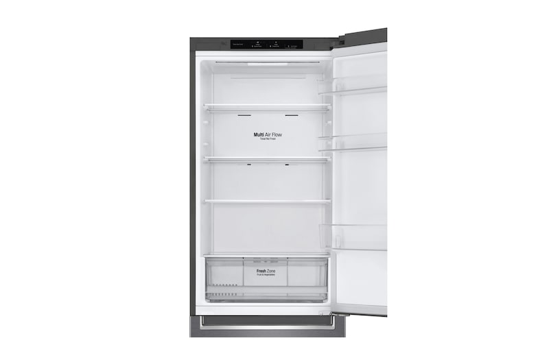 LG 341 л, Холодильник LG DoorCooling+ с нижней морозильной камерой, Смарт Инверторный компрессор, GA-B459SLCL