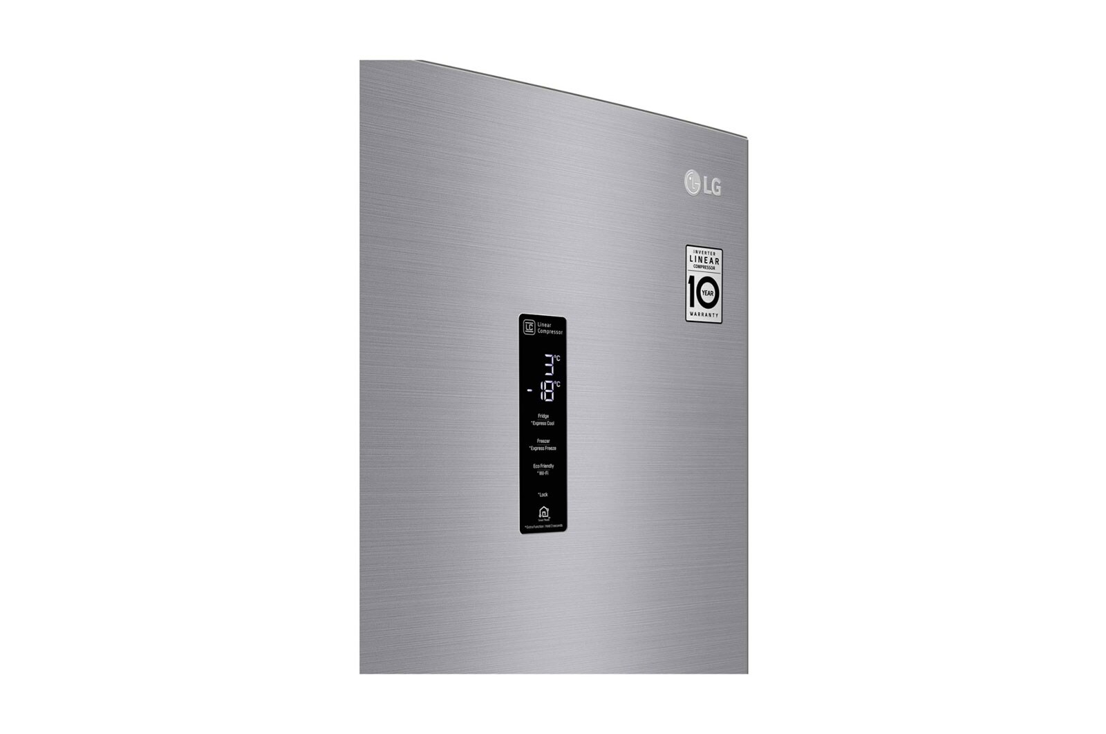 LG 341 л, Холодильник LG DoorCooling+ с нижней морозильной камерой, Инверторный Линейный компрессор, GA-B459SMHZ