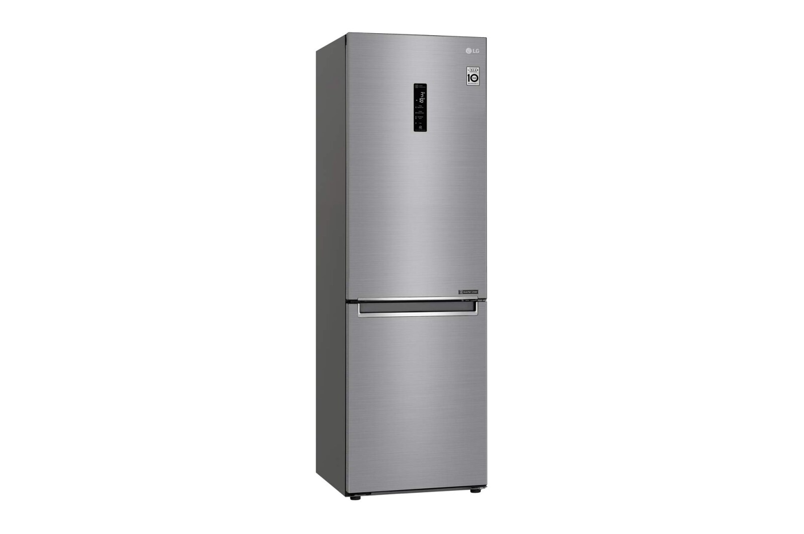 LG 341 л, Холодильник LG DoorCooling+ с нижней морозильной камерой, Инверторный Линейный компрессор, GA-B459SMHZ