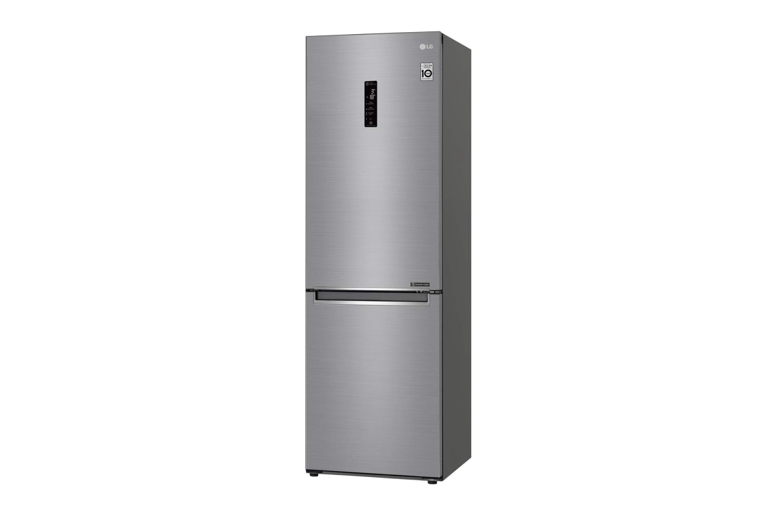 LG 341 л, Холодильник LG DoorCooling+ с нижней морозильной камерой, Инверторный Линейный компрессор, GA-B459SMHZ