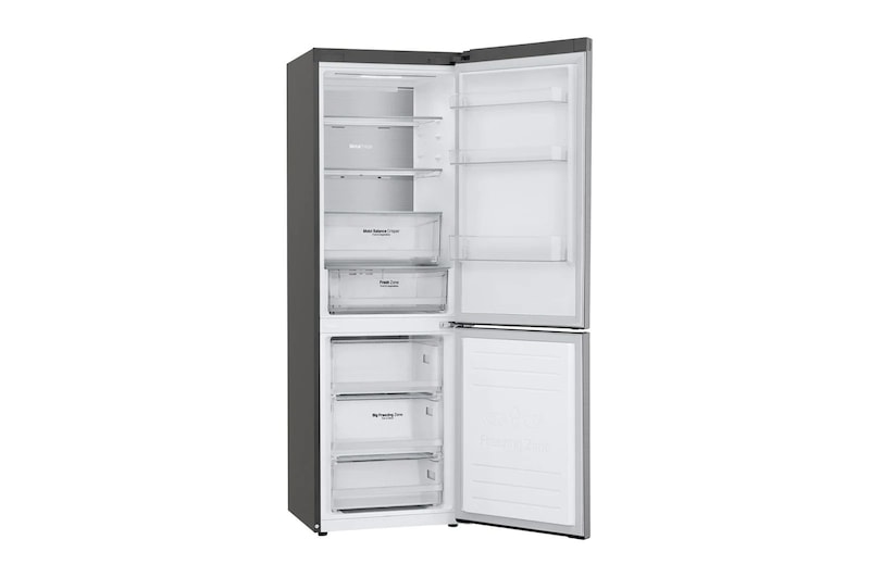 LG 341 л, Холодильник LG DoorCooling+ с нижней морозильной камерой, Смарт Инверторный компрессор, GA-B459SMQM