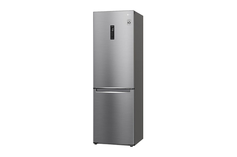 LG 341 л, Холодильник LG DoorCooling+ с нижней морозильной камерой, Смарт Инверторный компрессор, GA-B459SMQM