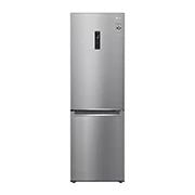 Вид Объем 374л | DoorCooling&#43; | Бежевый | Сенсорный дисплей, LG ThinQ, Wi-Fi, Складная полка GA-B459SEQM спереди