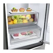 LG Объем 374л | DoorCooling+ | Бежевый | Сенсорный дисплей, LG ThinQ, Wi-Fi, Складная полка, GA-B459SEQM
