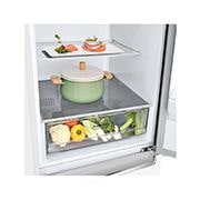 LG 341 л, Холодильник LG DoorCooling+ с нижней морозильной камерой, Смарт Инверторный компрессор, GA-B459SQCL
