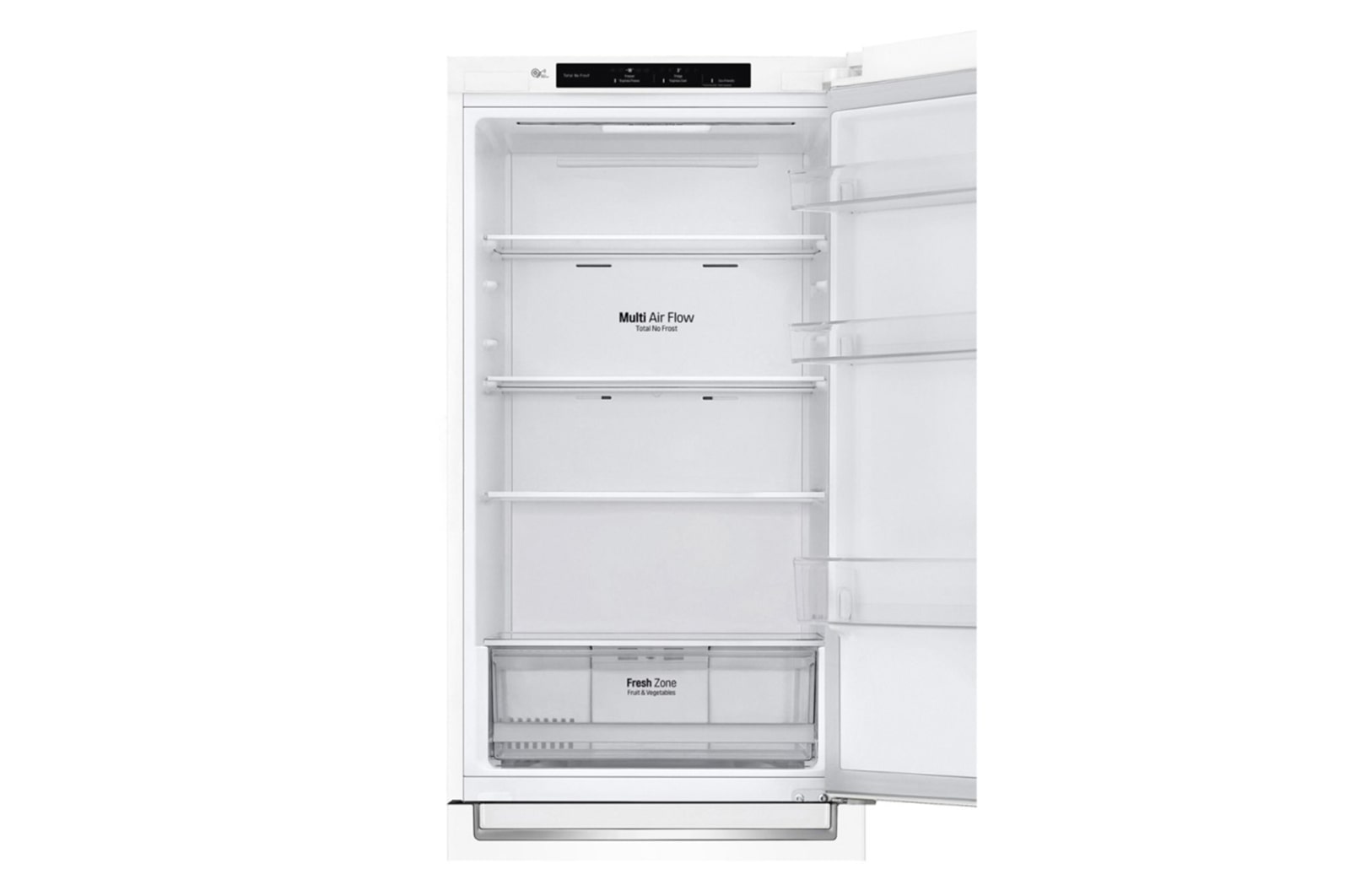 LG 341 л, Холодильник LG DoorCooling+ с нижней морозильной камерой, Смарт Инверторный компрессор, GA-B459SQCL