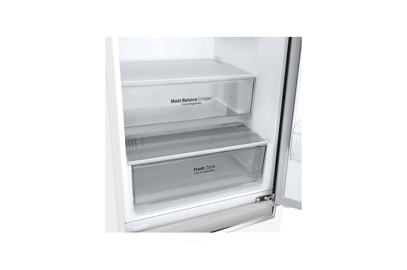 LG 341 л, Холодильник LG DoorCooling+ с нижней морозильной камерой, Инверторный Линейный компрессор, GA-B459SQHZ