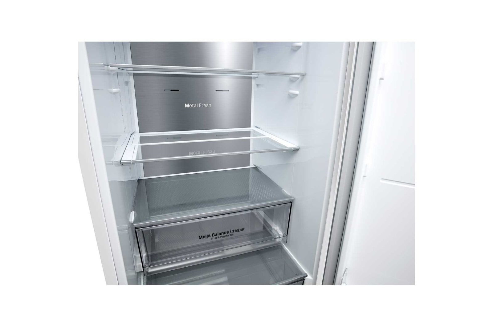 LG 341 л, Холодильник LG DoorCooling+ с нижней морозильной камерой, Смарт Инверторный компрессор, GA-B459SQQM
