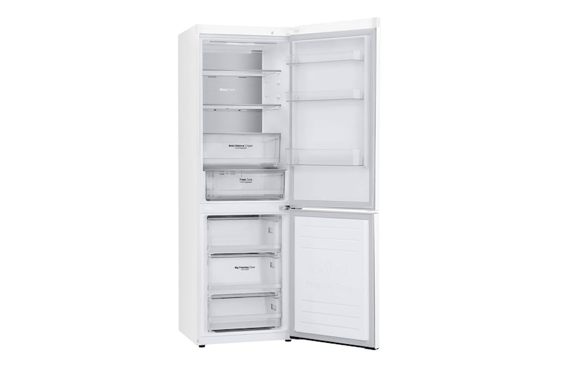 LG 341 л, Холодильник LG DoorCooling+ с нижней морозильной камерой, Смарт Инверторный компрессор, GA-B459SQQM