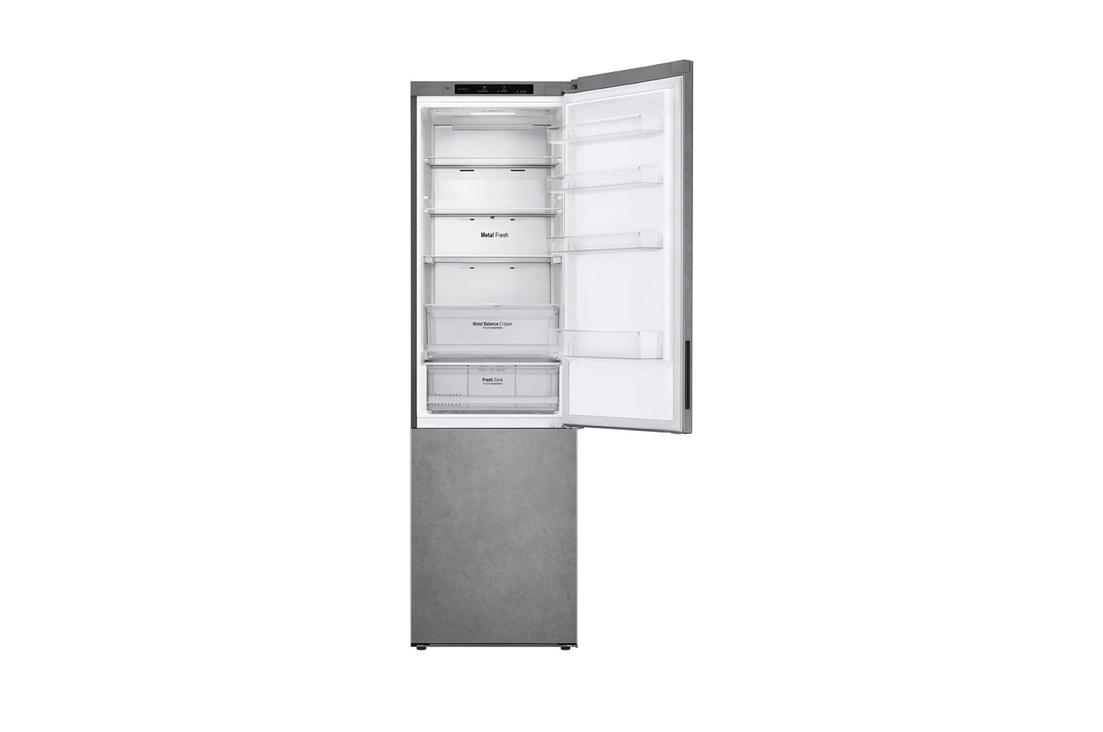 LG Объем 419л | DoorCooling+ | Темный мрамор | Metal Fresh, Складная полка, Moist Balance Crisper, Total No Frost, GA-B509CCIL