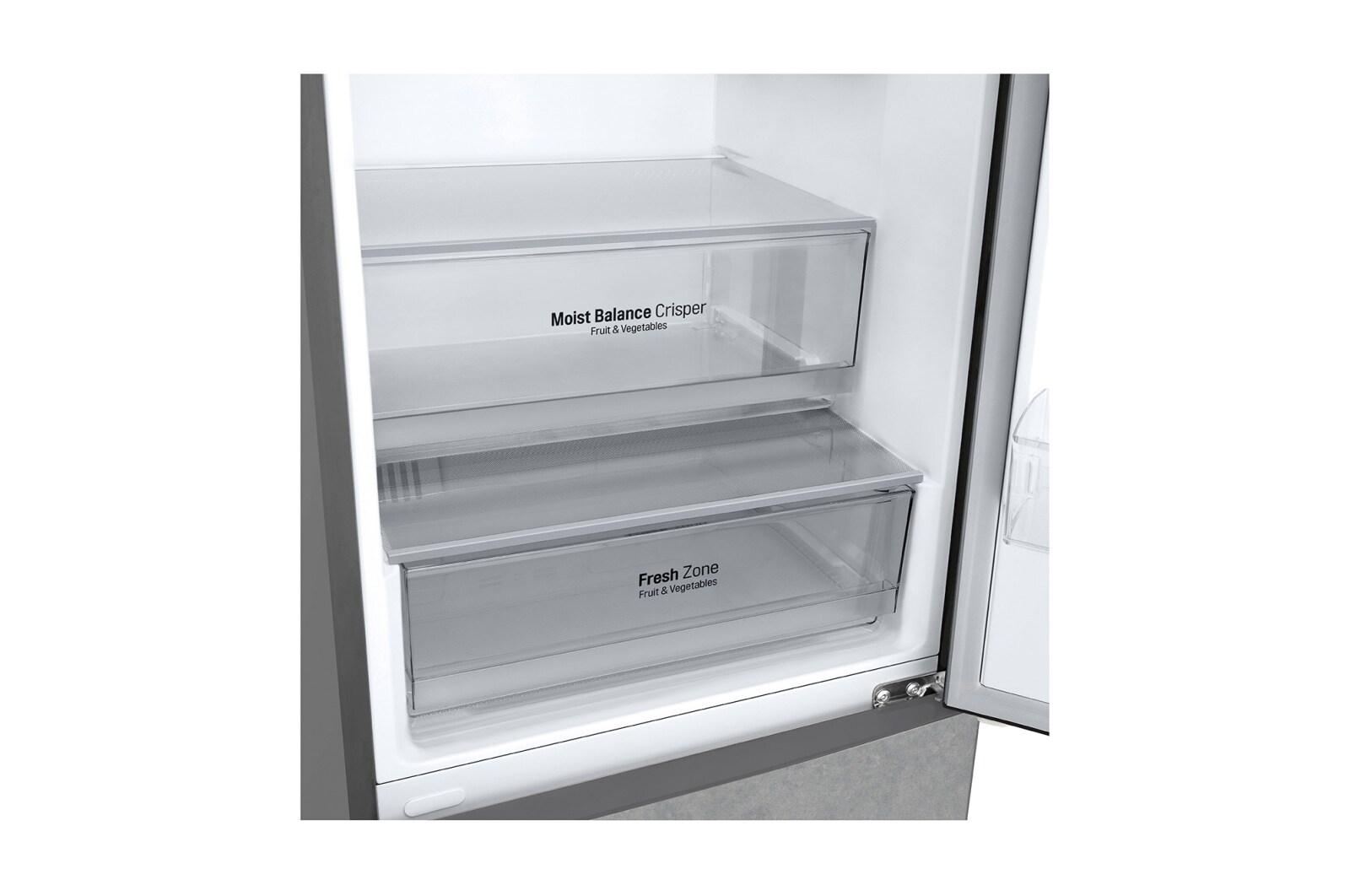 LG Объем 419л | DoorCooling+ | Темный мрамор | Metal Fresh, Складная полка, Moist Balance Crisper, Total No Frost, GA-B509CCIL