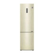Вид 384 л, Холодильник LG DoorCooling&#43; с нижней морозильной камерой, Смарт Инверторный компрессор GA-B509CEWL спереди