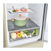 LG 384 л, Холодильник LG DoorCooling+ с нижней морозильной камерой, Смарт Инверторный компрессор, GA-B509CEWL