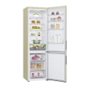 LG 384 л, Холодильник LG DoorCooling+ с нижней морозильной камерой, Смарт Инверторный компрессор, GA-B509CEWL