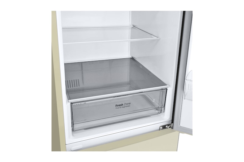 LG 384 л, Холодильник LG DoorCooling+ с нижней морозильной камерой, Смарт Инверторный компрессор, GA-B509CEWL