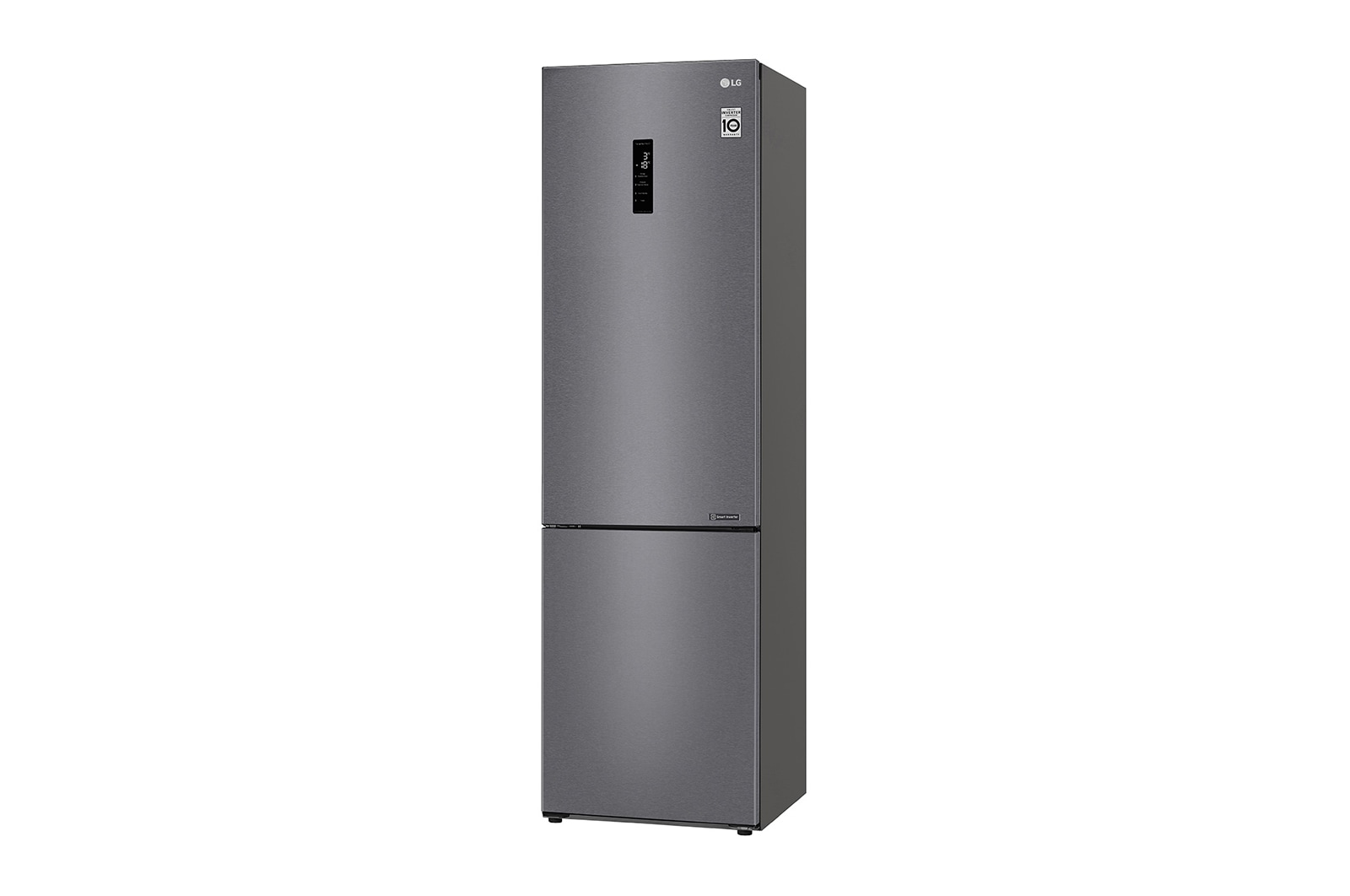 LG 384 л, Холодильник LG DoorCooling+ с нижней морозильной камерой, Смарт Инверторный компрессор, GA-B509CLSL