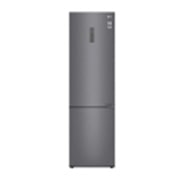Вид 384 л, Холодильник LG DoorCooling&#43; с нижней морозильной камерой, Смарт Инверторный компрессор GA-B509CLWL спереди