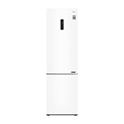 Вид 384 л, Холодильник LG DoorCooling&#43; с нижней морозильной камерой, Смарт Инверторный компрессор GA-B509CQSL спереди