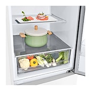 LG 384 л, Холодильник LG DoorCooling+ с нижней морозильной камерой, Смарт Инверторный компрессор, GA-B509CQSL