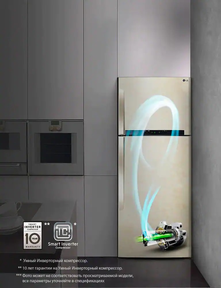 Smart Inverter* компрессор