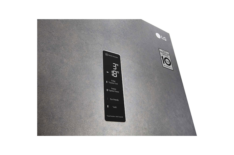 LG 384 л, Холодильник LG DoorCooling+ с нижней морозильной камерой, Fresh Balancer, Fresh Converter, GA-B509MCUM