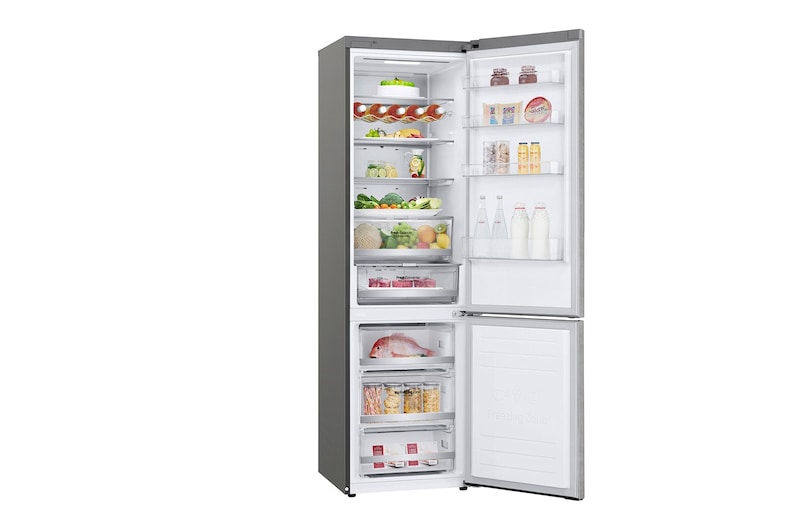 LG 384 л, Холодильник LG DoorCooling+ с нижней морозильной камерой, Fresh Balancer, Fresh Converter, GA-B509MCUM