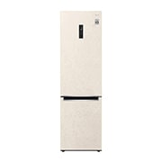 Вид 384 л, Холодильник LG DoorCooling&#43; с нижней морозильной камерой, ThinQ, Складная полка GA-B509MEQM спереди