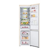 LG 384 л, Холодильник LG DoorCooling+ с нижней морозильной камерой, ThinQ, Складная полка, GA-B509MEQM
