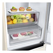 LG 384 л, Холодильник LG DoorCooling+ с нижней морозильной камерой, ThinQ, Складная полка, GA-B509MEQM