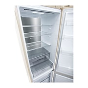 LG 384 л, Холодильник LG DoorCooling+ с нижней морозильной камерой, ThinQ, Складная полка, GA-B509MEQM
