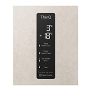 LG 384 л, Холодильник LG DoorCooling+ с нижней морозильной камерой, ThinQ, Складная полка, GA-B509MEQM