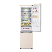 LG 384 л, Холодильник LG DoorCooling+ с нижней морозильной камерой, ThinQ, Складная полка, GA-B509MEQM